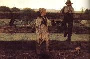 Winslow Homer Milking time oil painting artist